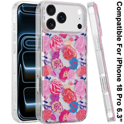 Phone Case for Apple iPhone 18 Pro/ iPhone 17 Pro Stylish Design Shockproof Magnetic Magsafe Compatible TPU IMD Print Rugged Grip Drop Protection Slim Fashion Cover