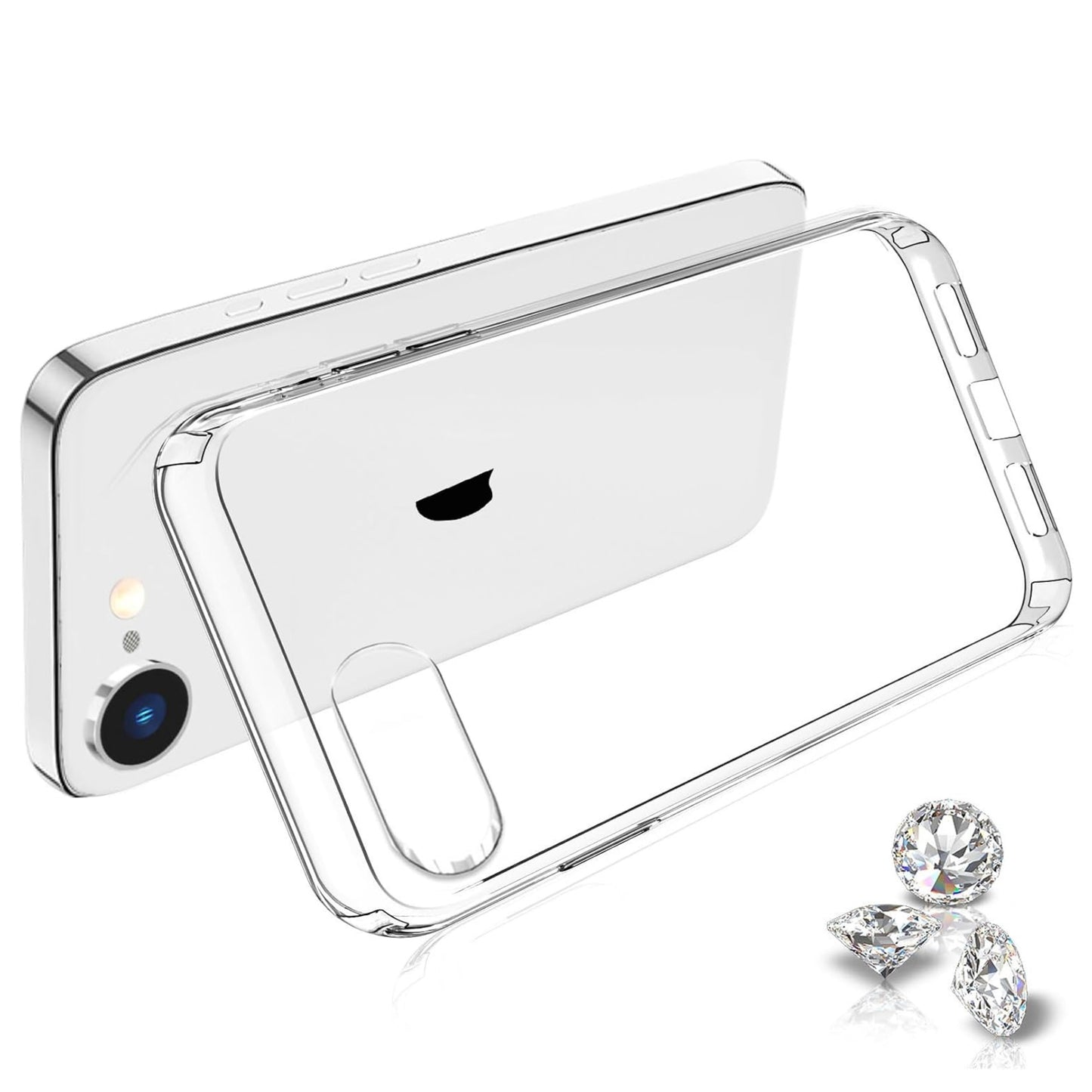 Phone Case Cover for Apple iPhone 13 Crystal HD Clear Back Hybrid Case TPU Bumper Frame Slim Shockproof Hard Defender Cover Clear