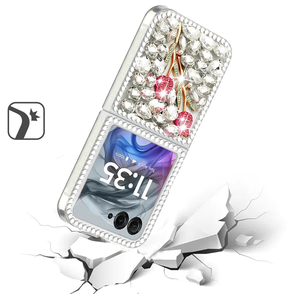 For Apple iPhone 17E /16E Bling Crystal 3D Full Diamonds Luxury Sparkle Rhinestone Hybrid Protective Case Cover