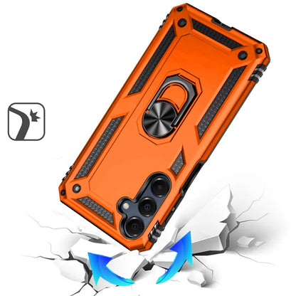 For Samsung Galaxy A16 5G Hybrid Shockproof Durable 360 Degree Rotatable Ring Stand Holder Kickstand Fit Magnetic Car Mount Case Cover