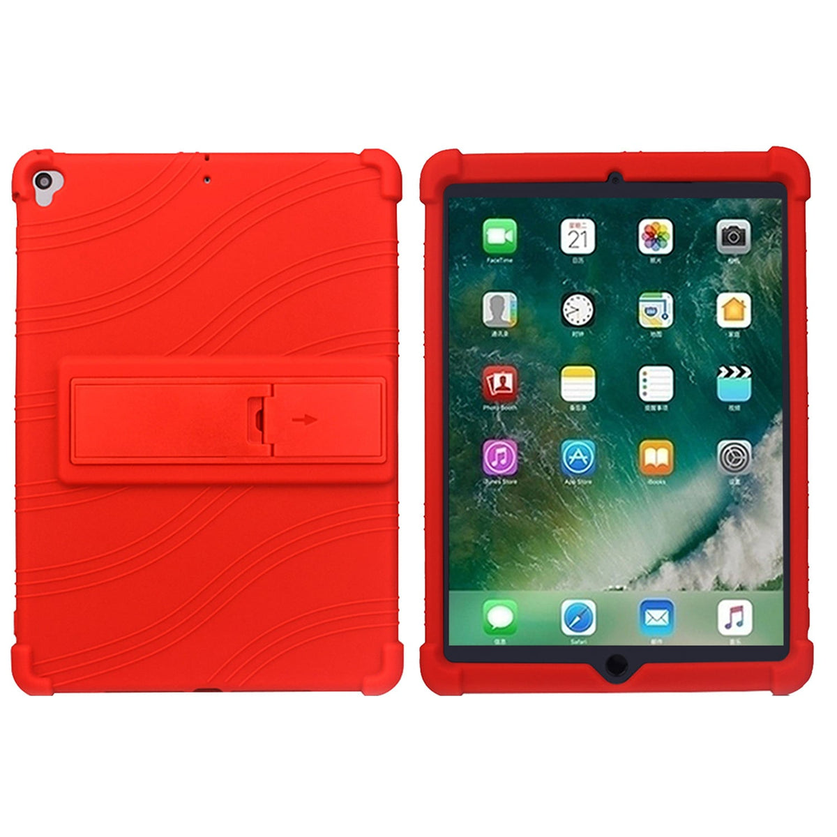 Tablet Case for Apple iPad 9th 8th 7th Gen (10.2 inch) Thick Shockproof Silicone Heavy Duty Rugged Hybrid Full Body Drop Protection Detachable Stand Cover
