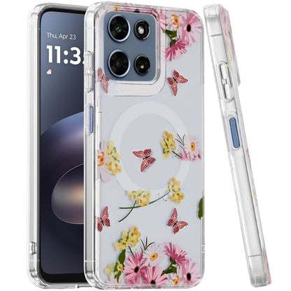 Phone Case for Motorola Moto G Play 5G 2026 Stylish Design Shockproof Magnetic Magsafe Compatible TPU IMD Print Rugged Grip Drop Protection Slim Fashion Cover