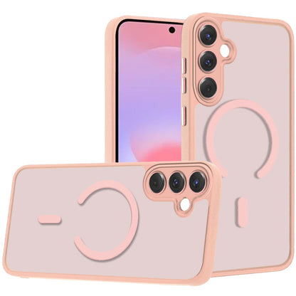 Matte Frosted Magnetic Back Hybrid Hard PC Soft TPU Camera Protection Slim Shock Absorbing Anti Fingerprint