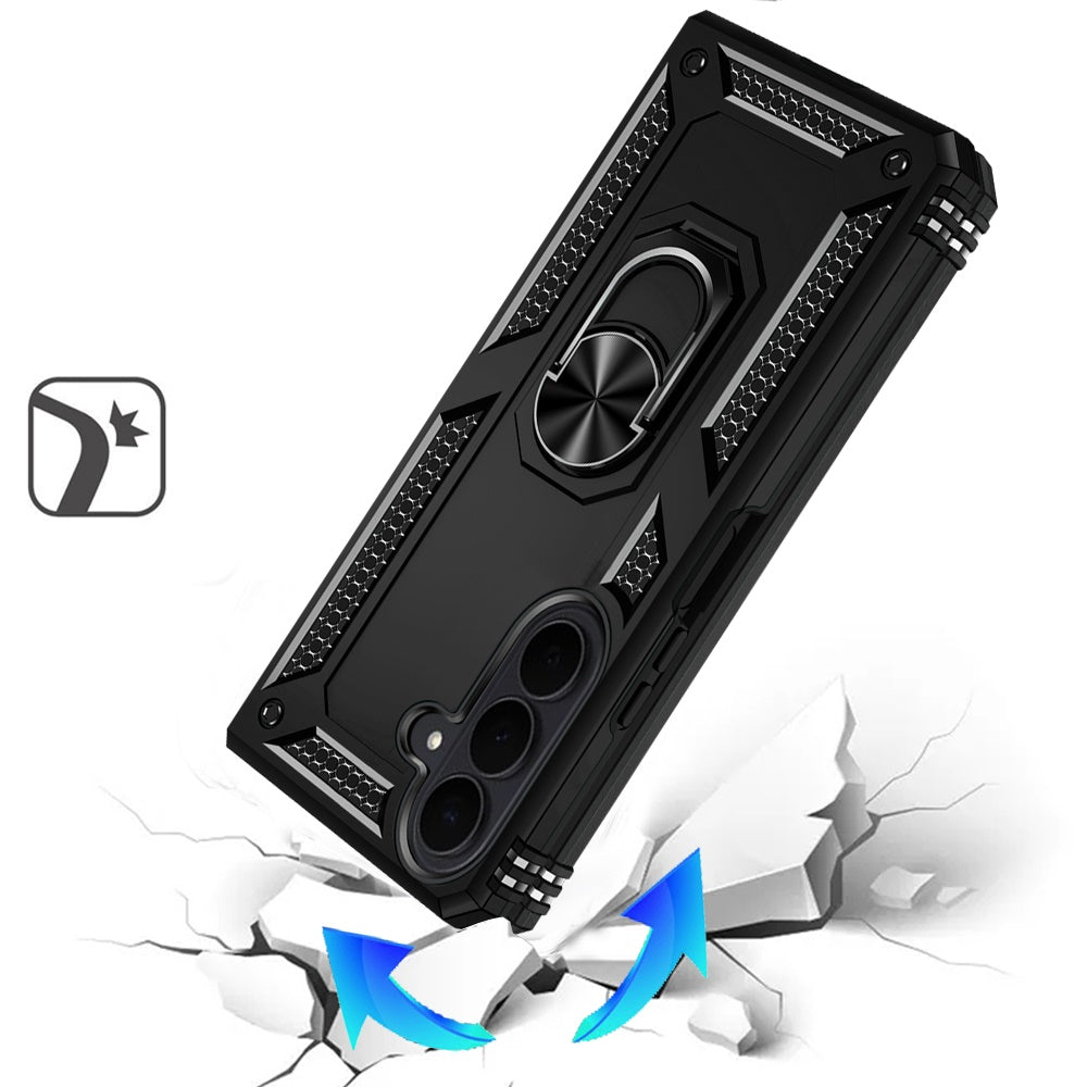 Phone Case for Samsung Galaxy Z Fold 8 Ultra Rotatable Ring Stand Shockproof Hybrid Armor Anti Slip Heavy Duty Fit Magnetic Car Mount Durable Grip Cover