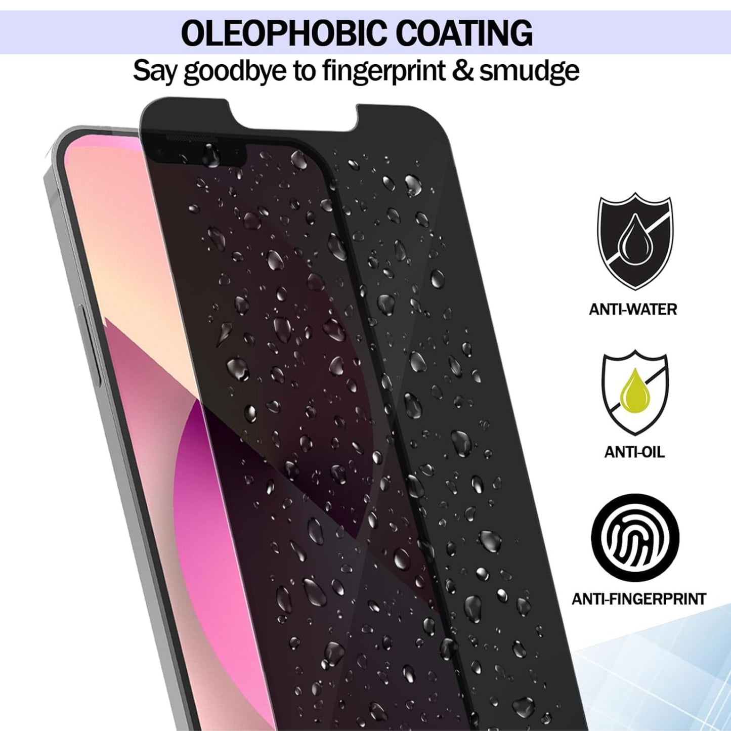 Screen Protector for Samsung Galaxy Z Fold 8 Ultra Tempered Glass Screen Protector Privacy Anti-Spy Anti Peeping 9H, Black Screen Guard Easy to Install Black