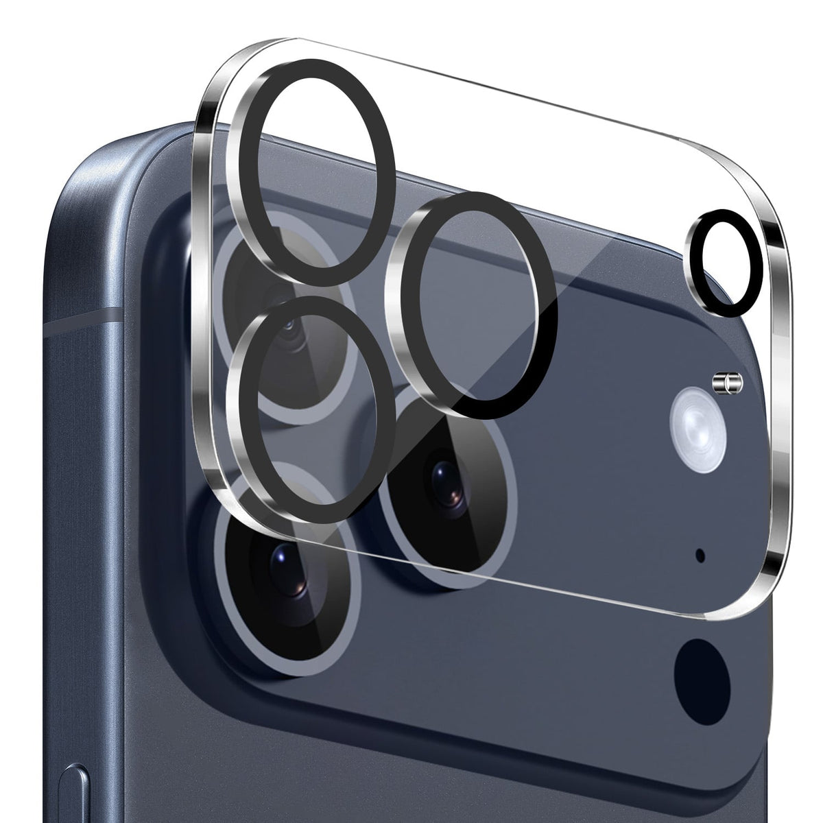 Camera Lens Protector for Apple iPhone 18 Pro Max Camera Lens Protector Tempered Glass Transaprent Black Edge Case-Friendly Ultra-Thin Clear
