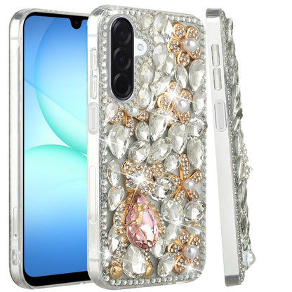 For Samsung Galaxy S25 Fan Edition /Galaxy S25 FE Bling Crystal 3D Full Diamonds Luxury Sparkle Rhinestone Hybrid Protective Case Cover