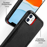 For Apple iPhone 15 Pro (6.1") Hybrid Bumper Dual Layer Heavy-Duty Military-Grade Rubber TPU Defender Protective  Phone Case Cover