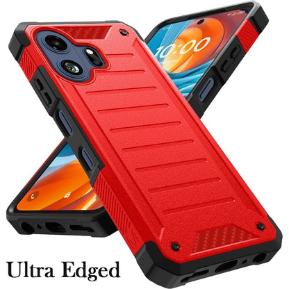 Phone Case for TCL 70 Pro /NXTPAPER 70 Pro Premium Tough Lined Hybrid Shockproof Rugged Dual Layer TPU Durable Impact Resistant Textured Grip Defense Cover