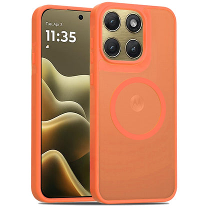 Phone Case for Motorola Edge 2026 Magnetic Matte Hybrid Shockproof Smooth Grip Durable Camera Protection Anti-Slip Soft Touch TPU Armor Cover