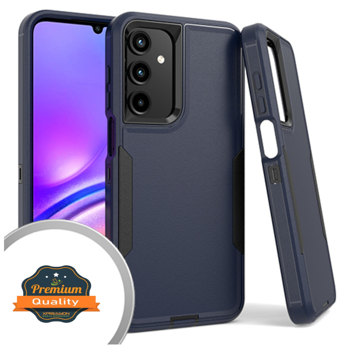 For Samsung Galaxy S25 Ultra Tough Hybrid Shockproof Silicone Rubber TPU + Hard PC Heavy Duty Three Layer Armor Protection Case Cover