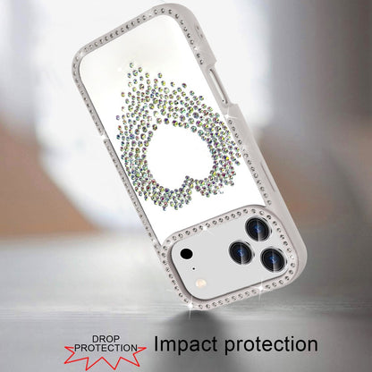Phone Case for Apple iPhone 18 Pro Max Angel Hearts Glitter Shimmer Diamond Edge Sparkle Hybrid Shockproof AntiSlip Grip Fashion Stylish Protective Bumper Cover