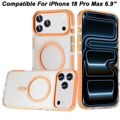 MagSafe Magnetic Transparent Hybrid Shockproof Clear Color Match Durable Grip Hard TPU Slim Protective