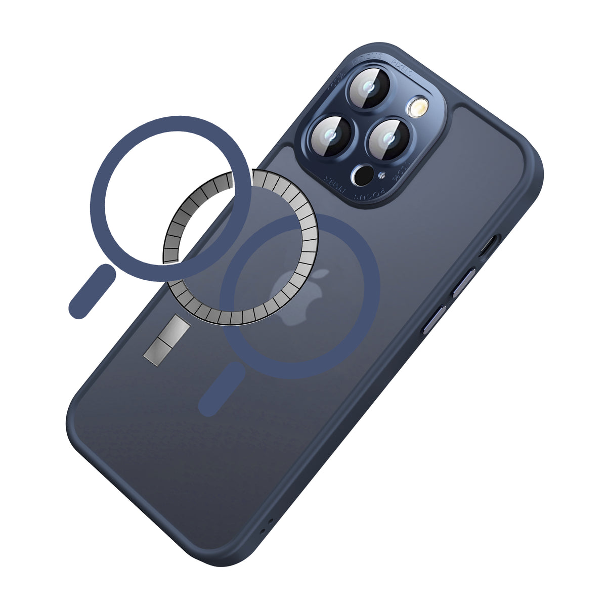 For Samsung Galaxy S26 Ultra Complete Protection HQ Matte Translucent Hybrid Shockproof w/ Camera Protector Compatible with MagSafe Case Cover Blue