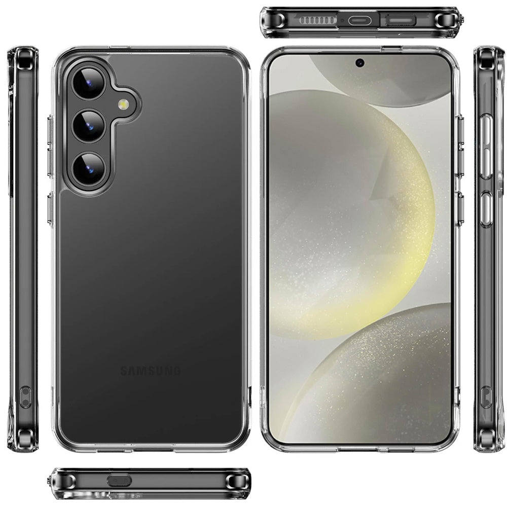 For Samsung Galaxy S24+ Plus Premium Hybrid HD Crystal Clear Hard PC Back, Thick 2.0mm TPU Frame, Slim Fit Case Cover Clear