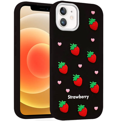 Phone Case for Apple iPhone 12 /12 Pro Fashionable Silicone Textured Decorative Design Pattern Protective Rubber TPU Hybrid Protection Cover