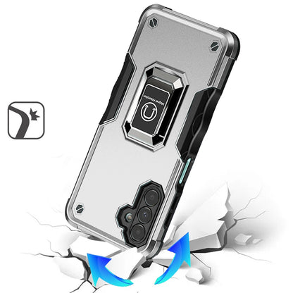 Hybrid Stand Magnetic Ring Holder Kickstand Heavy Duty Rugged Drop Silicone & Hard PC Shockproof