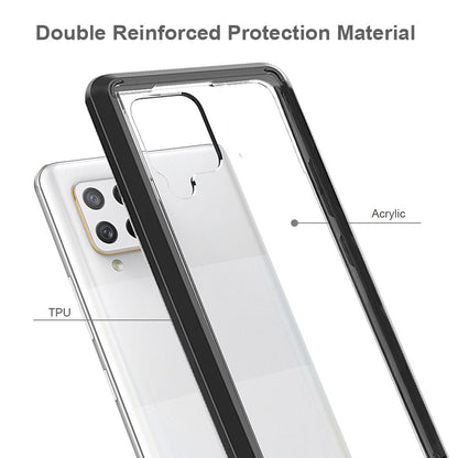 For Google Pixel 10 Pro XL Hybrid Slim Crystal Clear, Shock-Absorption Durable Bumper TPU + Hard PC Back, Transparent Design Case Cover Black