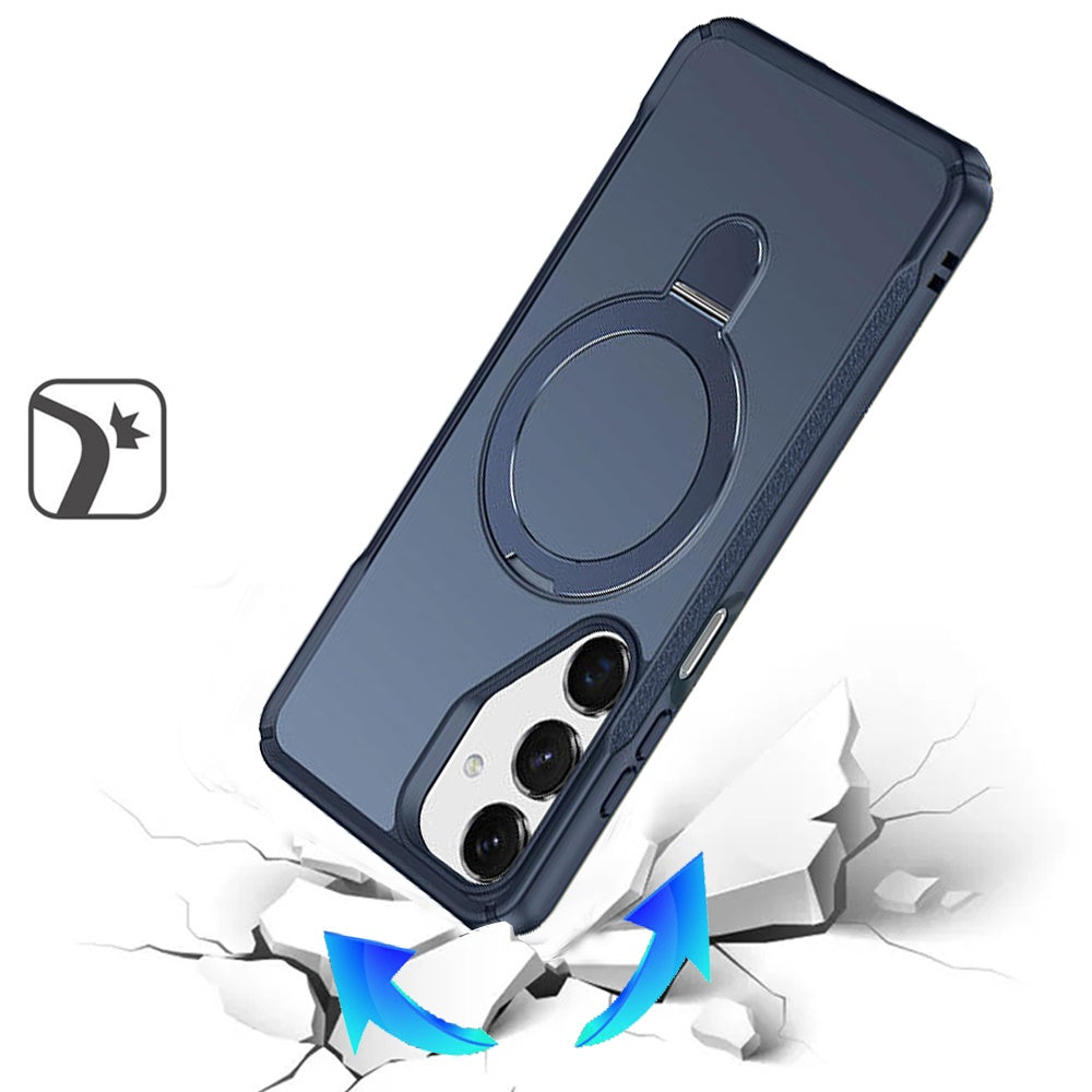Magnetic Ring Stand Matte Finish Shockproof Grip Slim Armor Heavy Duty TPU Protective Hybrid