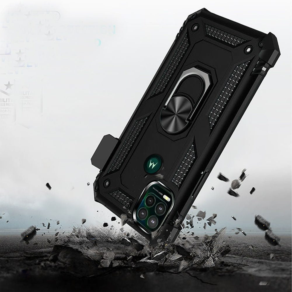 For Samsung Galaxy A16 5G Belt Clip Holster Ring Stand Holder, Military Grade Fit Magnetic Car Mount Shockproof Hybrid Case Cover Black