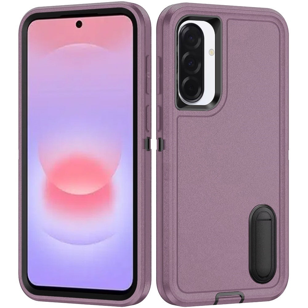 Phone Case for Samsung Galaxy A37 3in1 Tough Rugged Kickstand Shockproof Armor Grip Heavy Duty Drop Resistant Protective Hybrid Cover