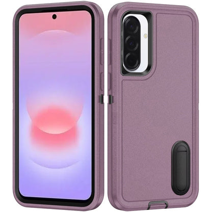 Phone Case for Samsung Galaxy A37 3in1 Tough Rugged Kickstand Shockproof Armor Grip Heavy Duty Drop Resistant Protective Hybrid Cover