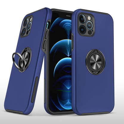 Phone Case for Apple iPhone SE 3 (2022) SE/8/7 Invisible Ring Stand Shockproof Anti Slip Durable Grip Protective Hybrid Fit Magnetic Car Mount Holder Cover Blue