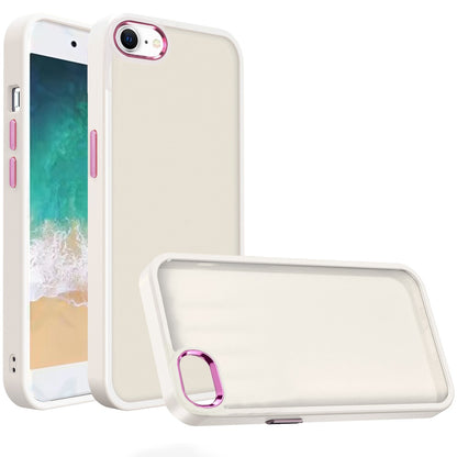 For Apple iPhone 17E /16E Slim Fit Thin Hybrid,Frosted Matte Polished Acrylic Hard PC with TPU Rubber Frame Case Cover