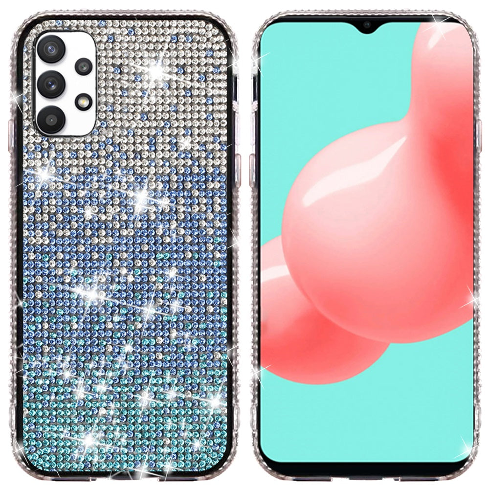 For Samsung Galaxy S25 Ultra Glitter Bling, UltraThin TPU Sparkle Diamond Rhinestone Shiny Full Crystal Stones Back Case Cover