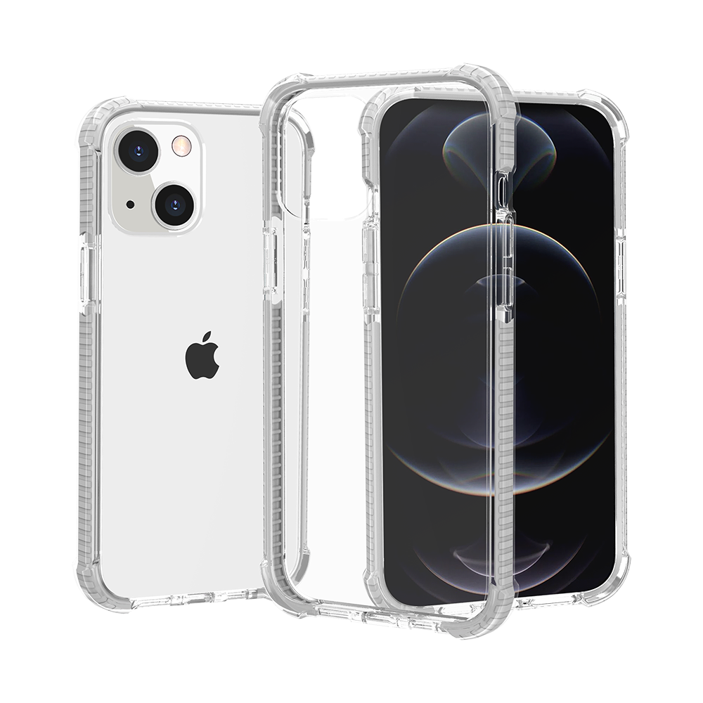 For Apple iPhone 11 Hybrid Transparent Acrylic Rubber Gummy Hard PC Silicone TPU Color Bumper Frame Shockproof Case Cover White