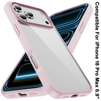 Phone Case for Apple iPhone 18 Pro Max Transparent Thick 2.0mm Hybrid Shockproof Rubber TPU Protective Slim Fit Grip Durable Clear HQ Design Cover