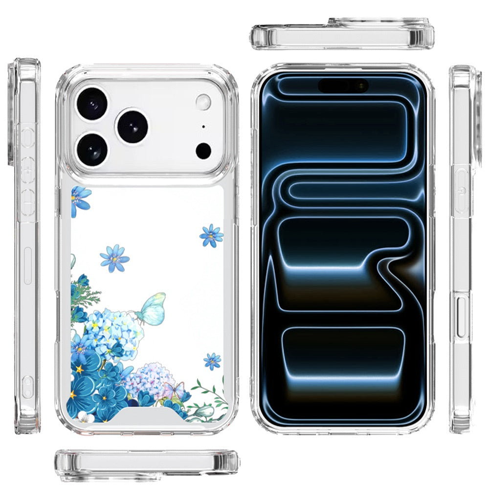 For Apple iPhone 17 Pro Max (6.9") Beautiful TPU Design, Slim Shockproof Soft Cover for Women and Girls, Stylish Protective Case Cover