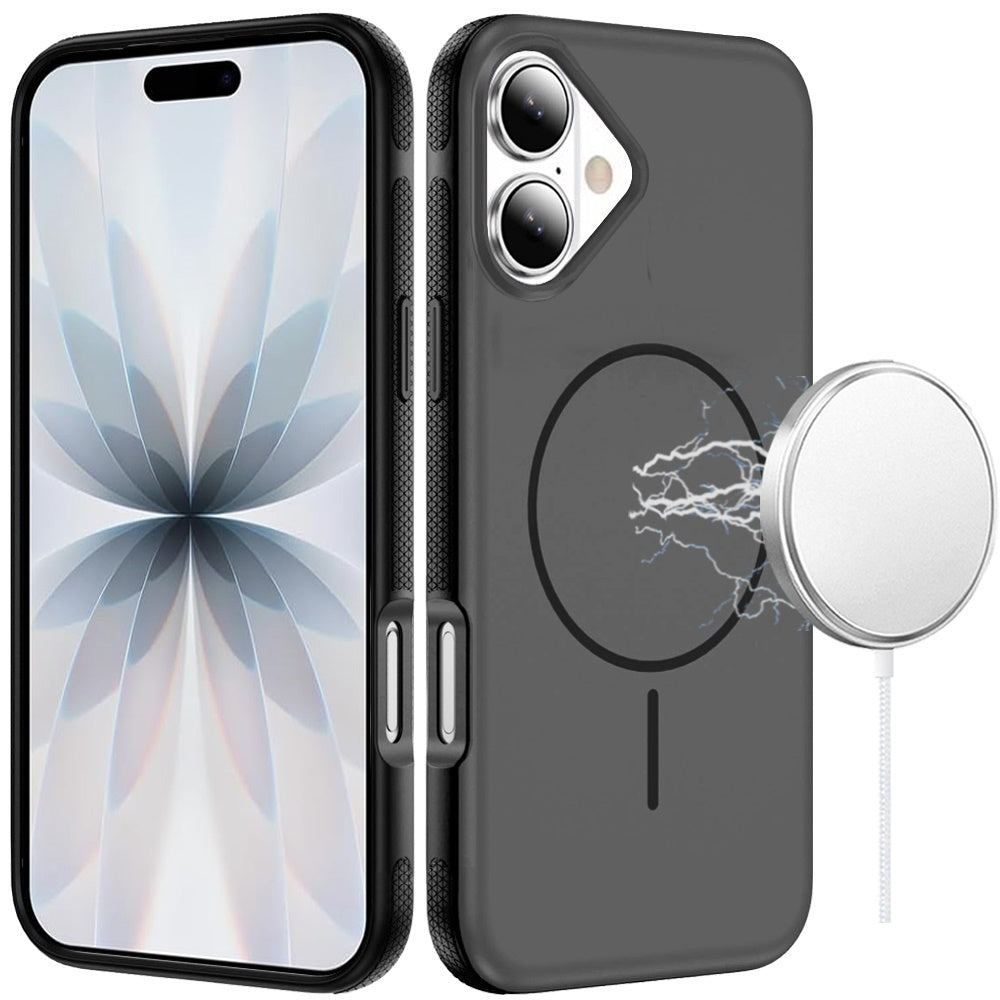 Phone Case for Apple iPhone 17 Super Magnetic Matte Hybrid Shockproof Thick Protective Durable Grip Anti Scratch Premium Edge Slim Fit Cover