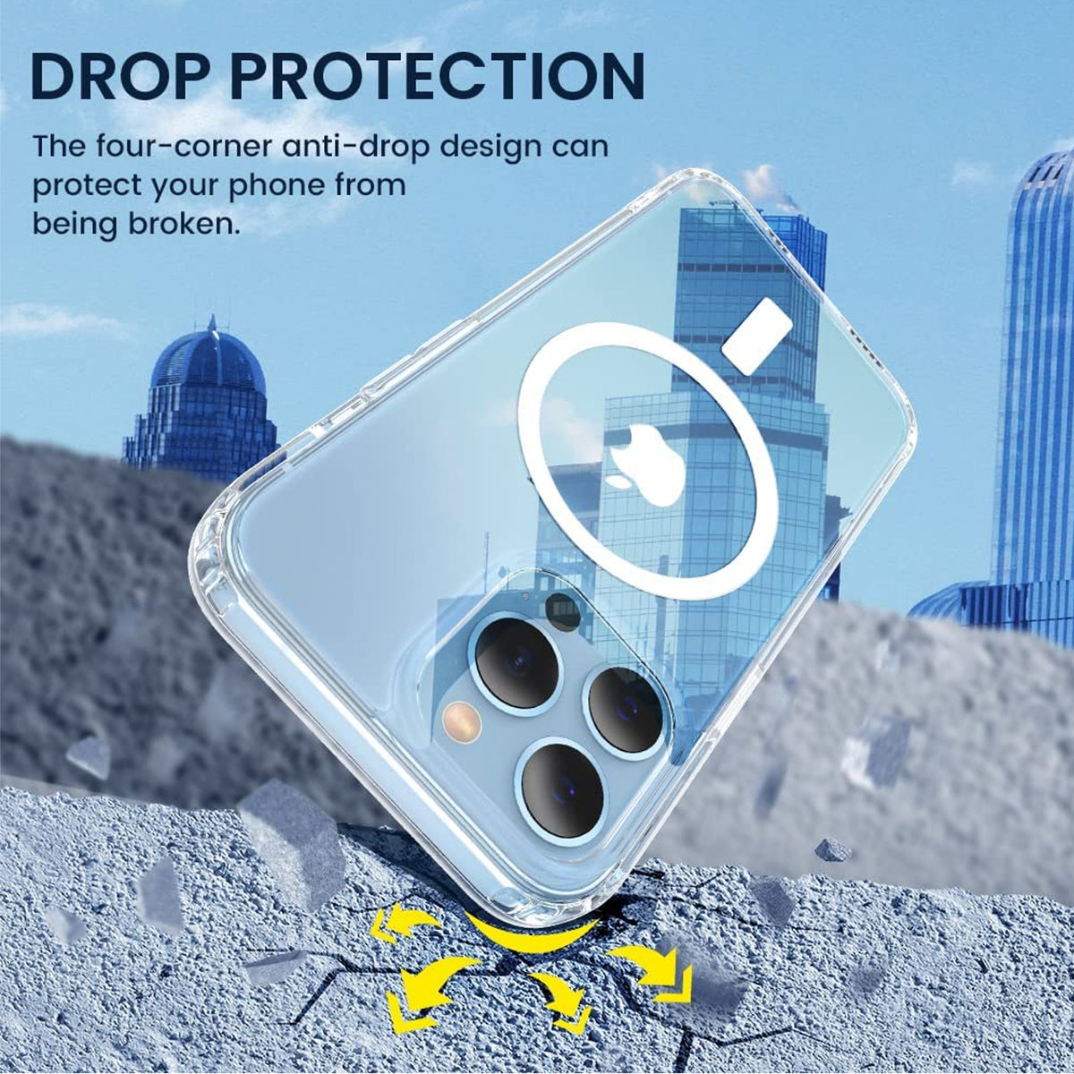 For Samsung Galaxy S25 EDGE Hybrid Clear Case Compatible with MagSafe Shockproof Protective Transparent Back, Slim Fit, Wireless Charging Ready Case Cover Clear