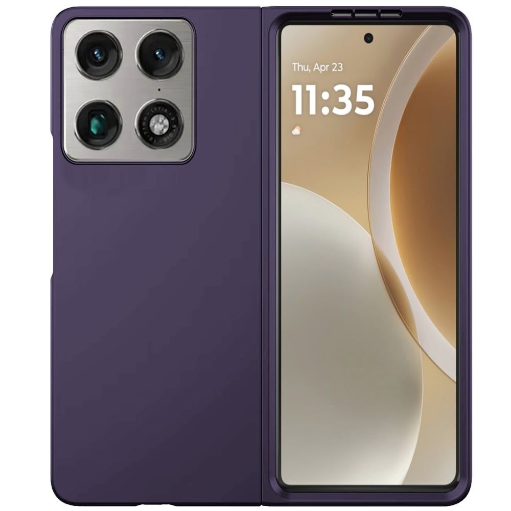 Phone Case for Motorola Razr Fold 2026 Snap On Hard Shell Matte Finish Slim Fit Rubber TPU Soft Lightweight Protective Cover Purple