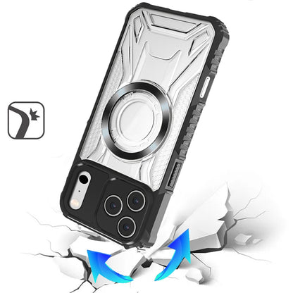 Phone Case for Apple iPhone 18 Pro Clear Rugged Hybrid TPU Magnetic Back Reinforced Frame Bumper Shock Absorbing Slim Fit Cover