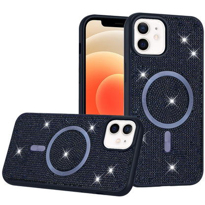 For Apple iPhone 17E /16E Sparkly Diamond Bling Case Rhinestone Skin Hybrid with Magnetic Circle, MagSafe Compatible Case Cover