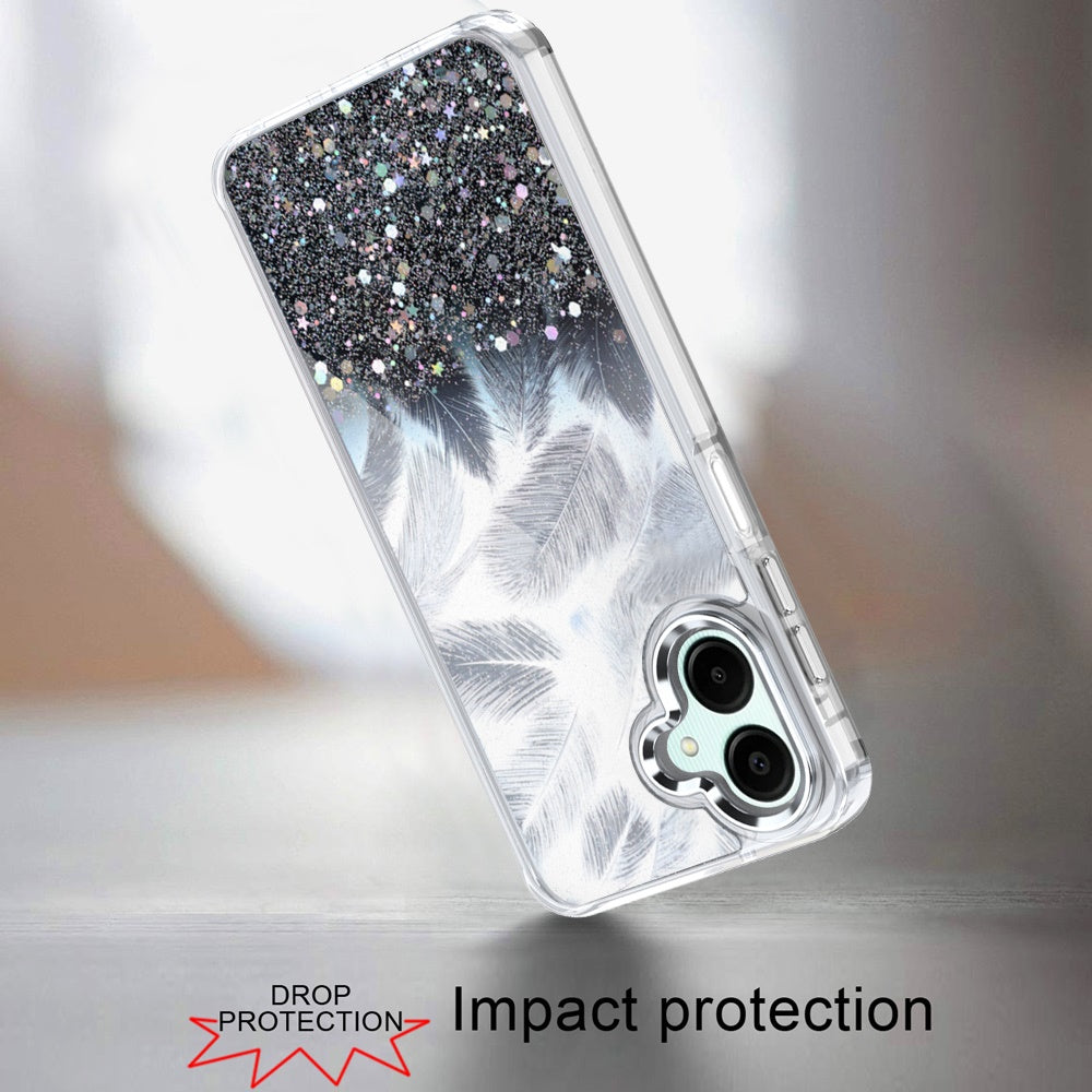 For Motorola Edge 2025 Fashion Epoxy Glitter Shimmer Design, Hybrid Shockproof TPU, Stylish Sparkle Slim TPU Protective Case Cover