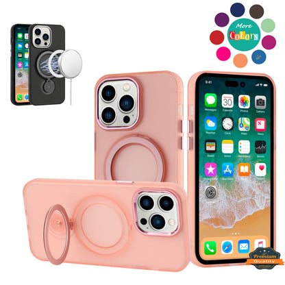 For Samsung Galaxy S25+ /S25 Plus /S24+ Plus MagSafe Compatible with 360° Ring Stand, Magnetic Kickstand, Slim Hybrid Protective Case Cover