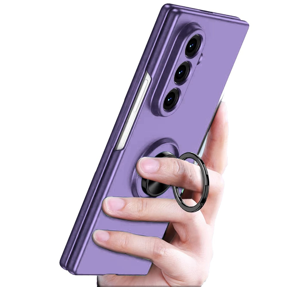 Phone Case for Samsung Galaxy Z Fold 8 Ultra Invisible Ring Stand Shockproof Anti Slip Durable Grip Protective Hybrid Slim Fit Magnetic Car Mount Holder Cover