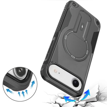 For Apple iPhone 17 Air (6.6") Magnetic Invisible Kickstand Holder with Magsafe, Slim Fit Shockproof Hybrid Military Grade Heavy Duty Case Cover