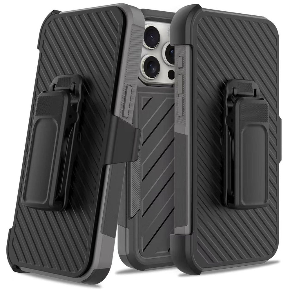 For Motorola Moto G Power 5G 2027 Rugged 2in1 Armor Combo Belt Clip Holster, Non-Slip Tough Hybrid lined Shockproof Case Case Cover