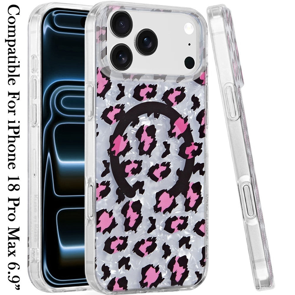 Phone Case for Apple iPhone 18 Pro Max/ iPhone 17 Pro Max Stylish Design Shockproof Magnetic Magsafe Compatible TPU IMD Print Rugged Grip Drop Protection Slim Fashion Cover