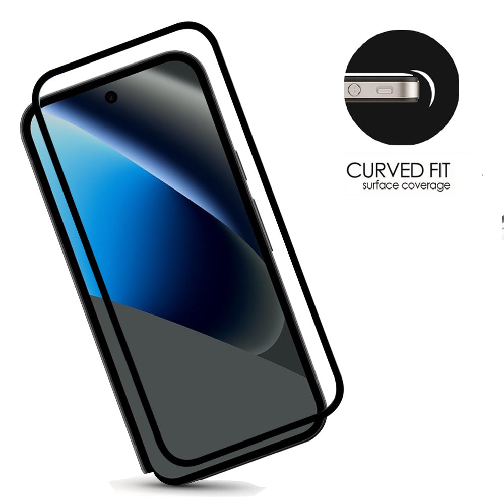 Screen Protector for Samsung Galaxy Z Fold 8 Premium Tempered Glass 9H Full Coverage HD Transparent Black Edged Shatter Bubble Free Resistant Durable Black