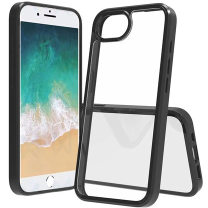Hybrid Slim Crystal Clear, Shock-Absorption Durable Bumper TPU + Hard PC Back, Transparent Design