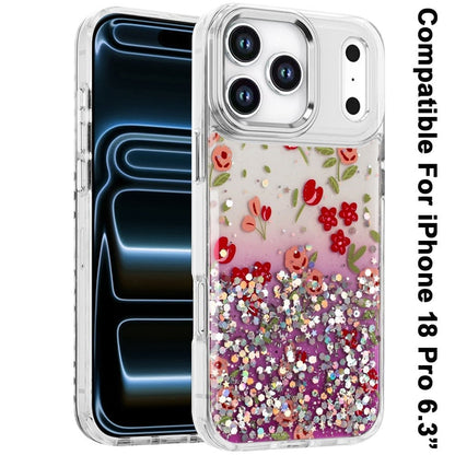 Luxury Glitter Epoxy Design Chrome Metallic Edge Shockproof Protective Stylish Fashion Durable Slim Premium Finish