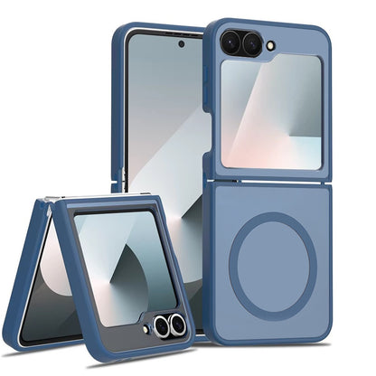 For Samsung Galaxy Z Flip 7 FE / Z Flip 6 MagSafe Compatible Case Hybrid Soft TPU Bumper Hard Translucent Matte Back Slim Shockproof Case Cover