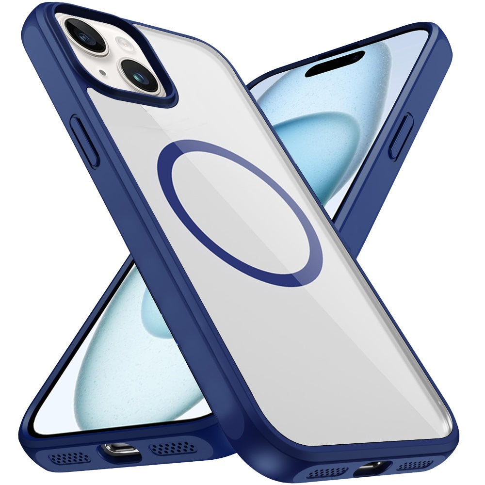 For Samsung Galaxy S26+ / S26 Plus Magnetic Circle HQ Transparent Clear TPU Thick 2.0mm Frame Hybrid Shockproof Protector Case Cover