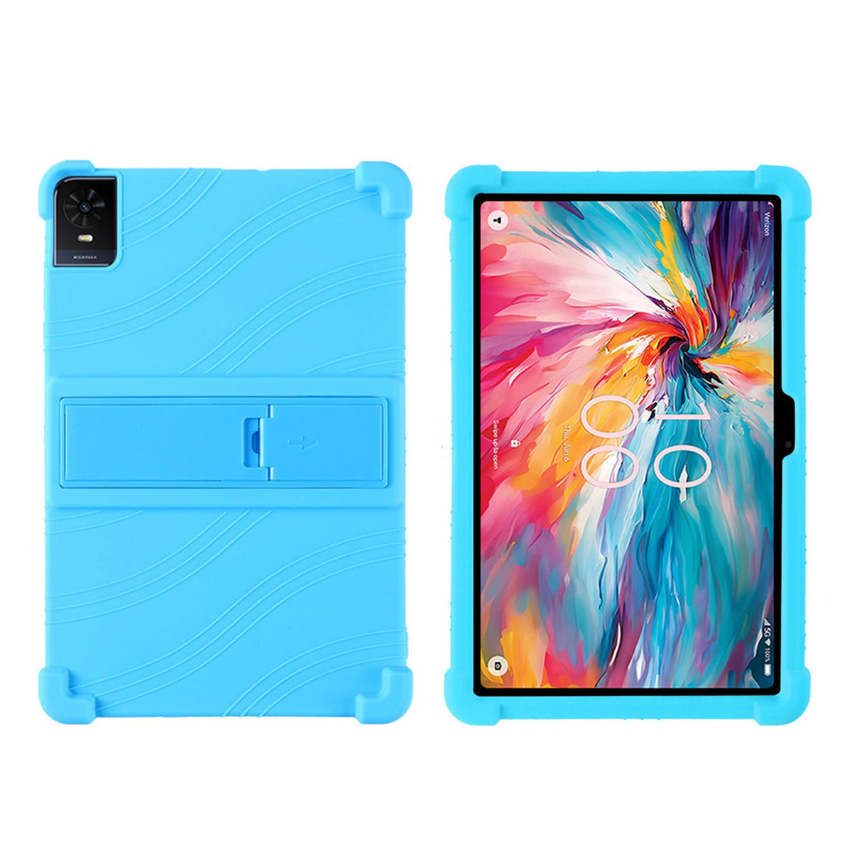 Tablet Case for TCL Tab 10 NXTPAPER 5G Thick Shockproof Silicone Heavy Duty Rugged Hybrid Full Body Drop Protection Detachable Stand Cover