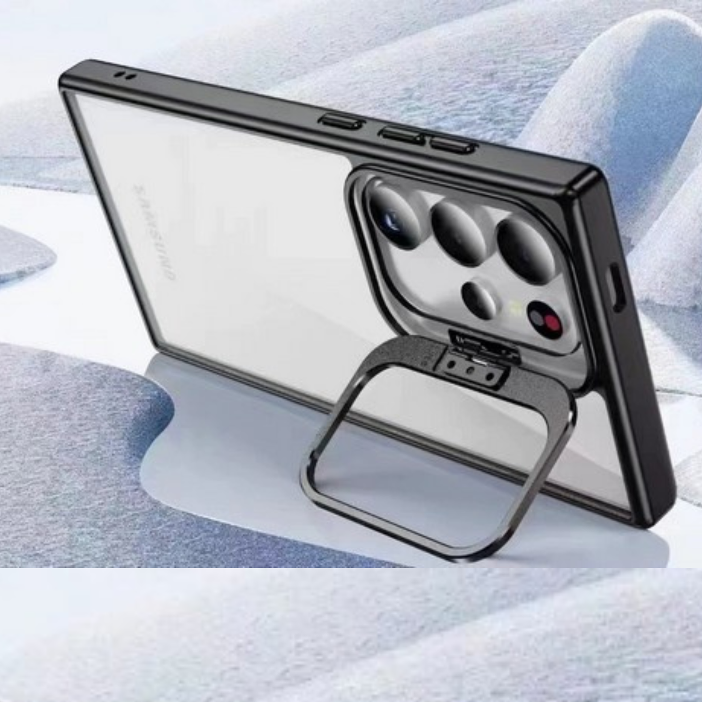 For Samsung Galaxy A17 5G Hybrid Camera Stand Kickstand Shockproof Protection with Reinforced Grip Design and Adjustable Viewing Support Case Cover